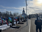 Возложение цветов у мемориала «Защитникам Родины» в городе Тула