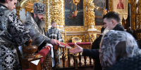 В пятницу первой седмицы Великого поста митрополит Исидор совершил Литургию Преждеосвящённых Даров в Свято-Успенском соборе - Вяземская епархия