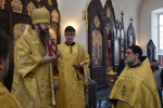 В Неделю Торжества Православия Митрополит Смоленский и Дорогобужский Исидор совершил Божественную литургию в Благовещенском соборе г. Гагарин