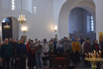 В Неделю Торжества Православия Митрополит Смоленский и Дорогобужский Исидор совершил Божественную литургию в Благовещенском соборе г. Гагарин
