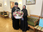 Митрополит Исидор поздравил настоятельницу Зачатьевского ставропигиального женского монастыря города Москвы с Днём рождения