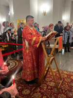 Пасхальная Литургия в Благовещенском соборе г. Гагарин