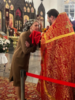 Пасхальная Литургия в Благовещенском соборе г. Гагарин