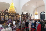 Представители казачества приняли участие в Божественной литургии Благовещенского собора г. Гагарин