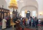 Представители казачества приняли участие в Божественной литургии Благовещенского собора г. Гагарин
