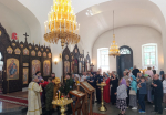 Представители казачества приняли участие в Божественной литургии Благовещенского собора г. Гагарин
