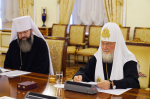 Встреча Святейшего Патриарха Кирилла с делегацией Коптской Церкви