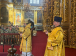 Божественная литургия в Успенском кафедральном соборе в Неделю 14-ю по Пятидесятнице