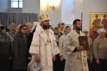 В день праздника Обрезания Господня Владыка Алексий совершил Божественную литургию в Благовещенском соборе г. Гагарин