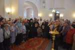 В день праздника Обрезания Господня Владыка Алексий совершил Божественную литургию в Благовещенском соборе г. Гагарин